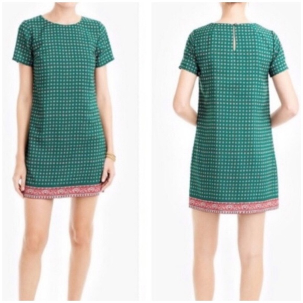 3/$64 🎉NWT J. Crew Green Swing Dress
